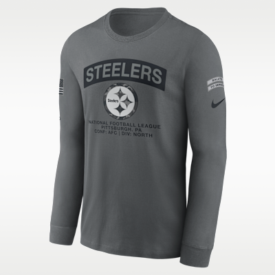 Pittsburgh Steelers Salute to Service Men's Nike NFL Long-Sleeve T